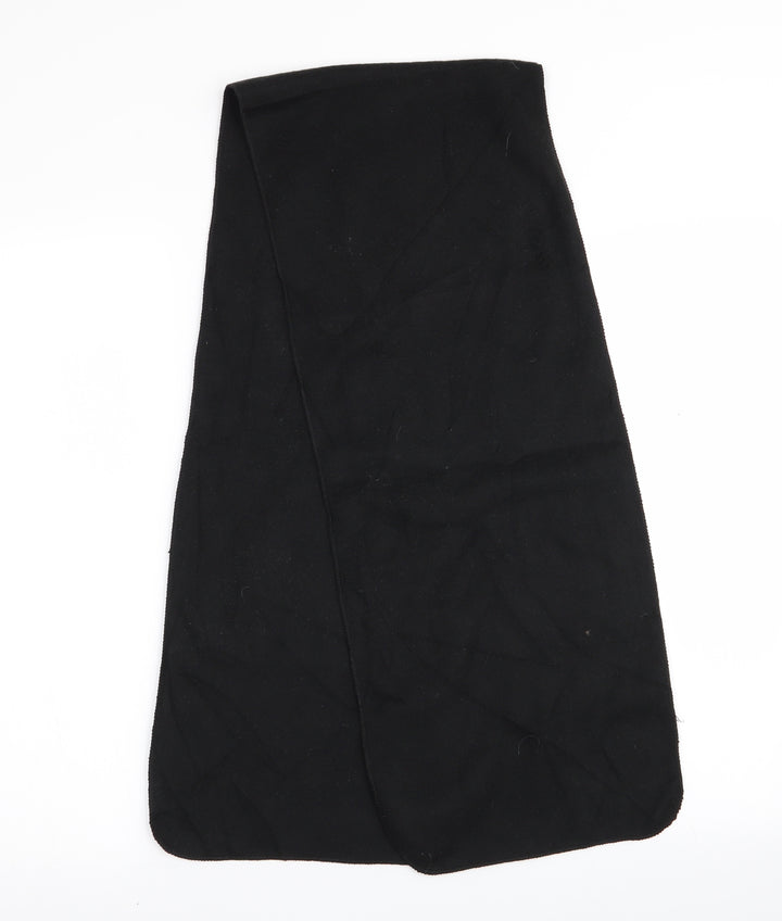 Preworn Mens Black   Scarf  Size Regular  - Fleece Feel Exterior