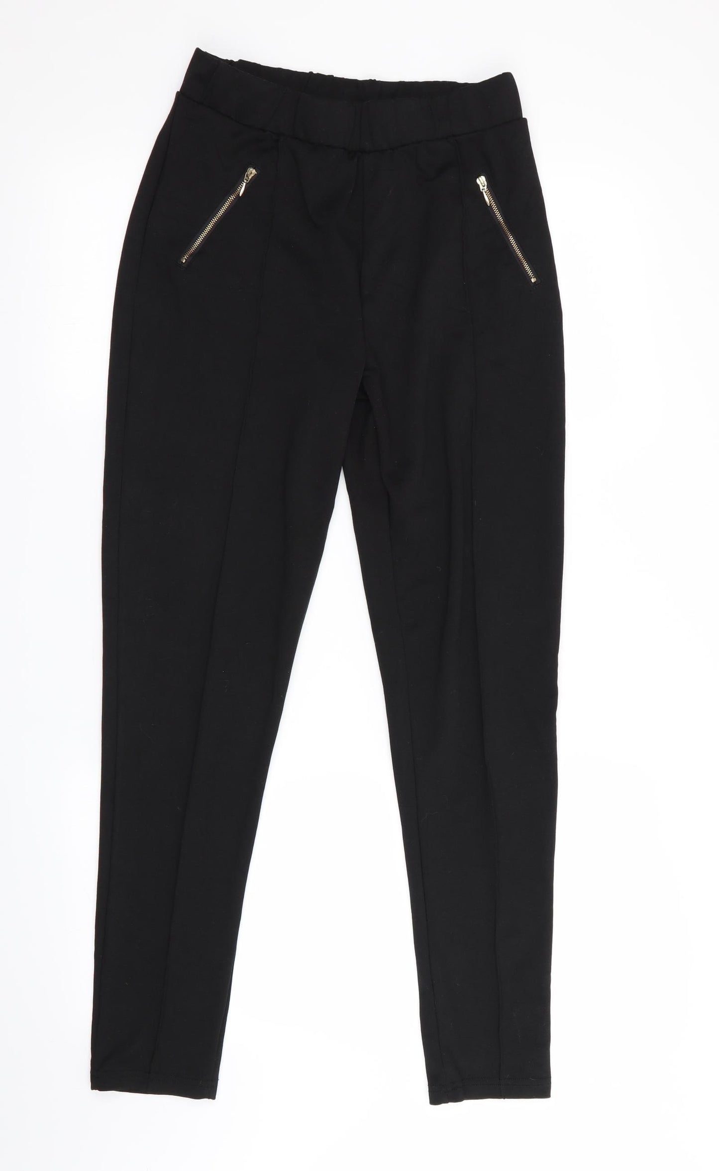 Peacocks Womens Black   Trousers  Size 14 L29 in