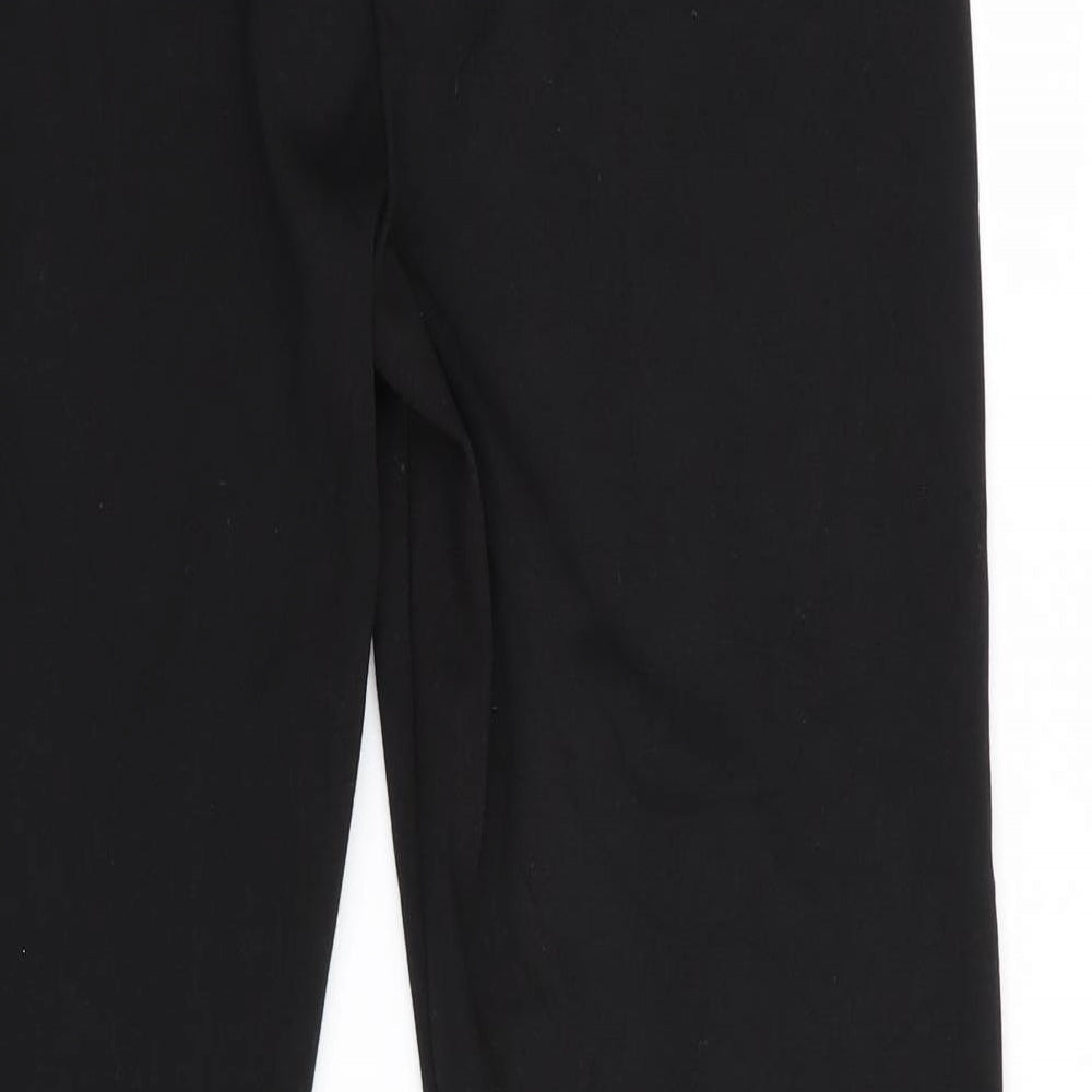 Peacocks Womens Black   Trousers  Size 14 L29 in