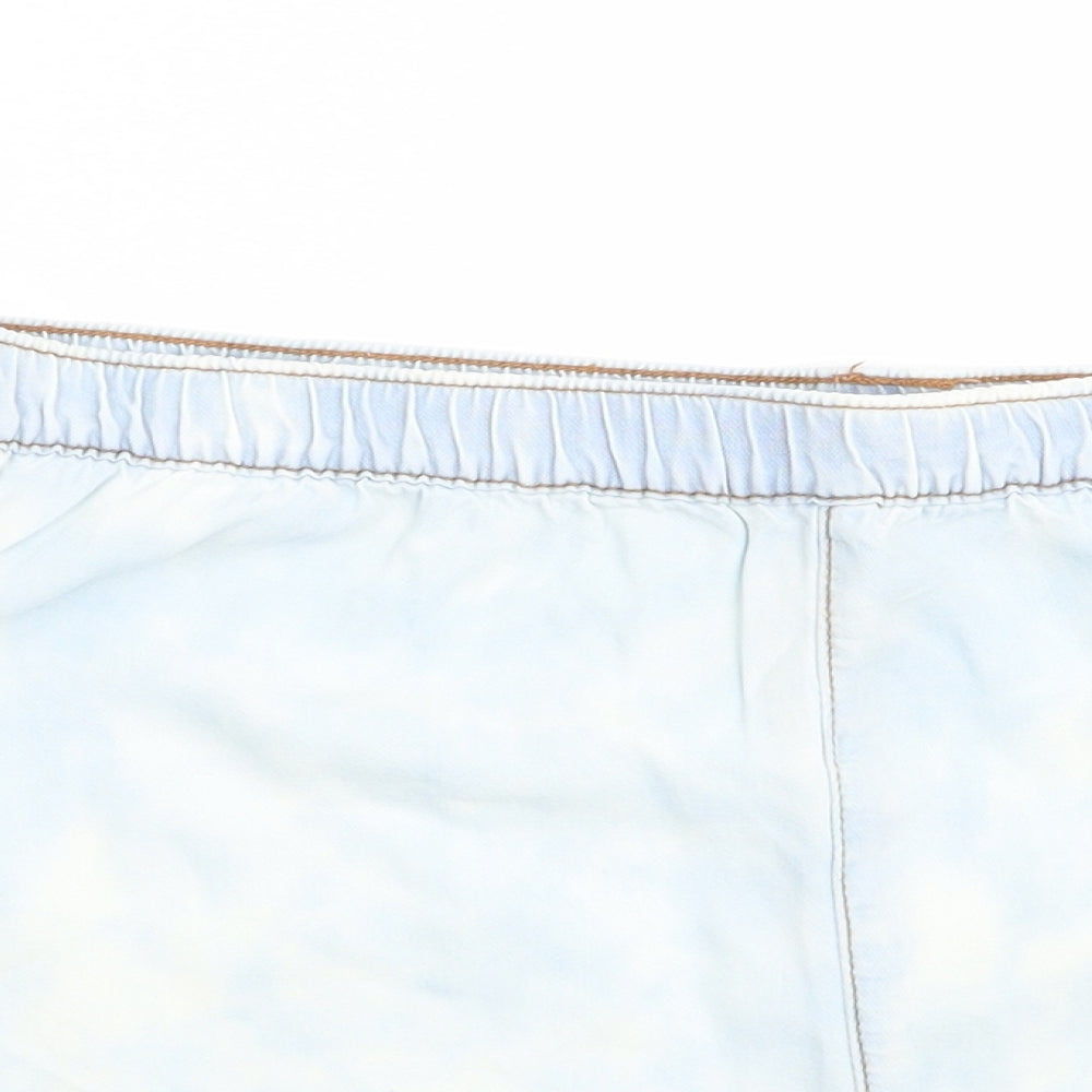 Life In progress Womens Blue   Sweat Shorts Size M - Tie Die effect