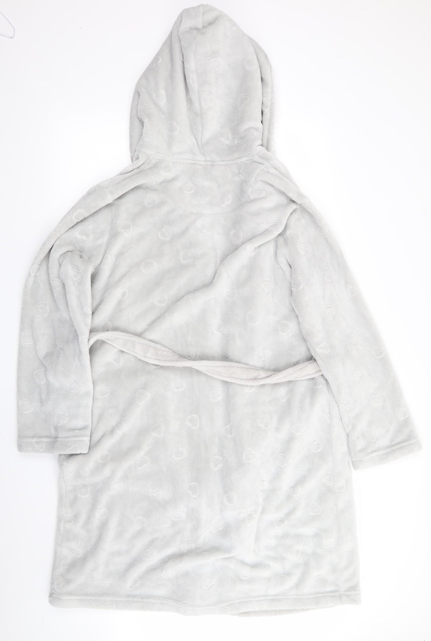 TU Womens Grey Solid   Robe Size L