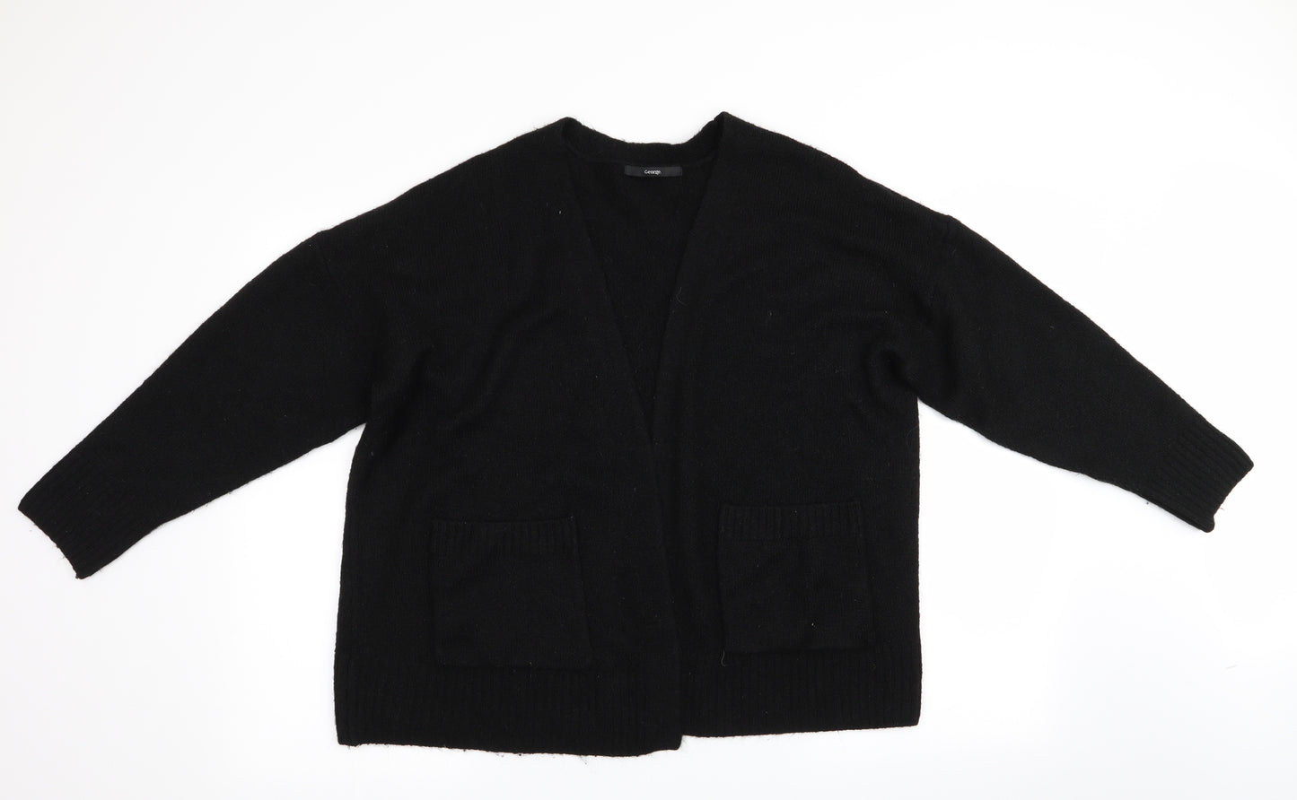 George Womens Black   Cardigan Jumper Size L