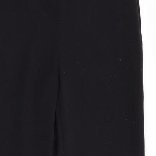 Marks and Spencer Womens Black   Trousers  Size 8 L27 in - Side zip