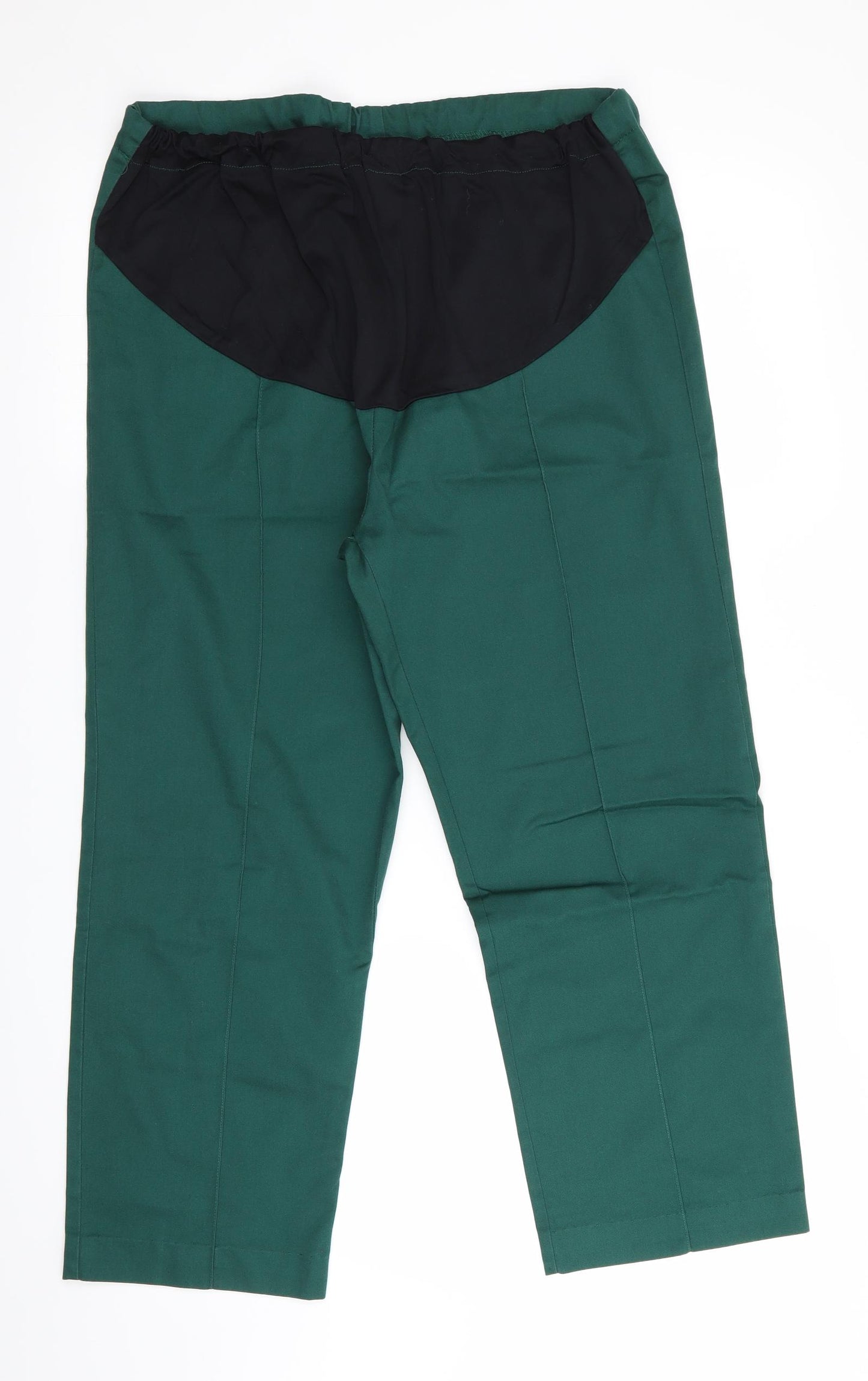 Graham Gardner Womens Green   Trousers  Size 8 L24 in - Maternity Cropped Workwear