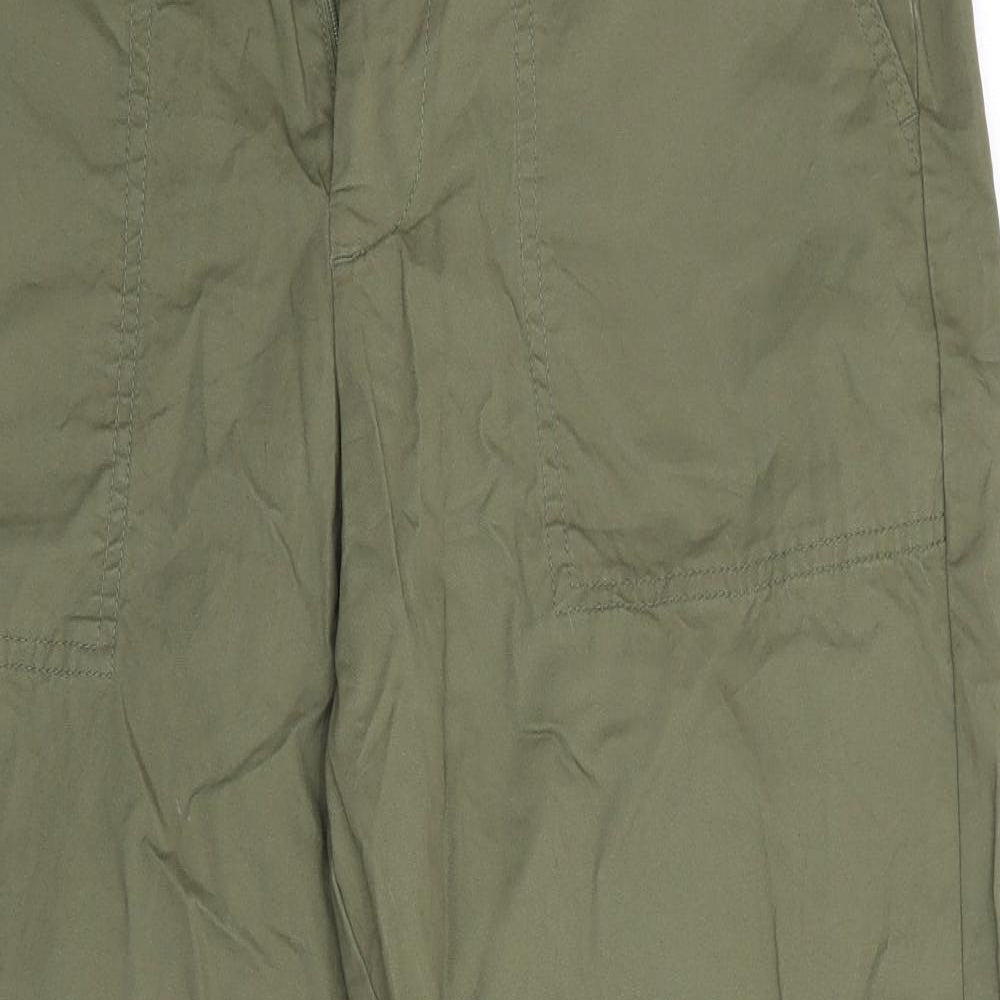 Primark Womens Green   Chino Trousers Size 14 L27 in - Turn ups