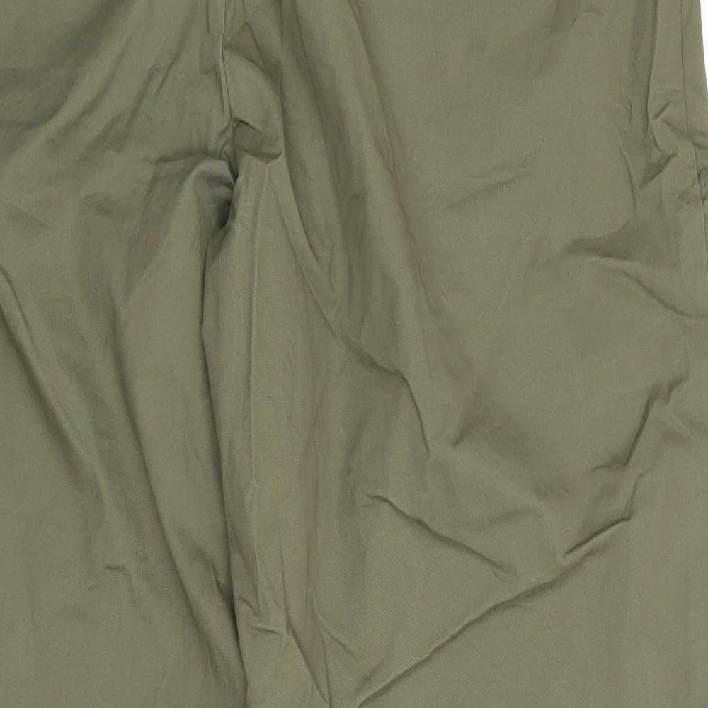 Primark Womens Green   Chino Trousers Size 14 L27 in - Turn ups