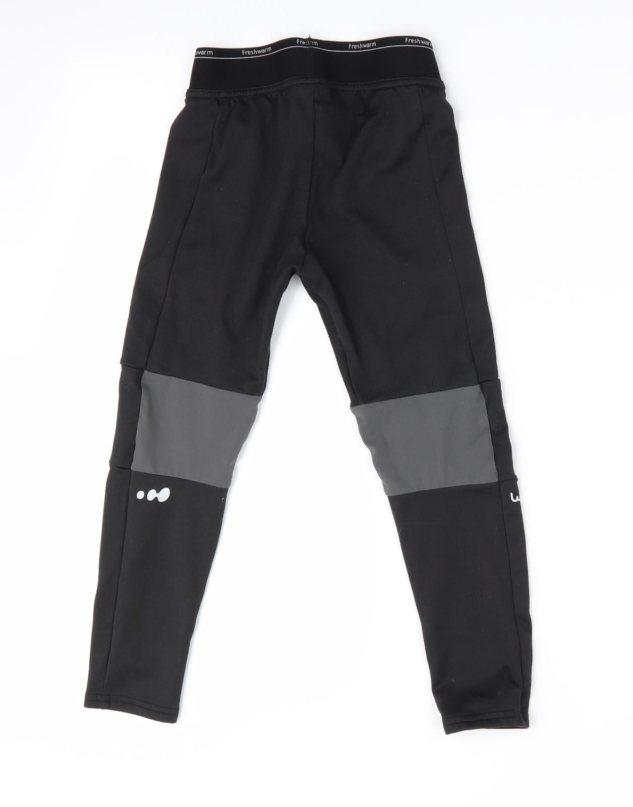 DECATHLON Boys Black   Jegging Trousers Size 6 Years
