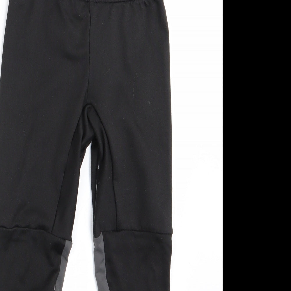 DECATHLON Boys Black   Jegging Trousers Size 6 Years