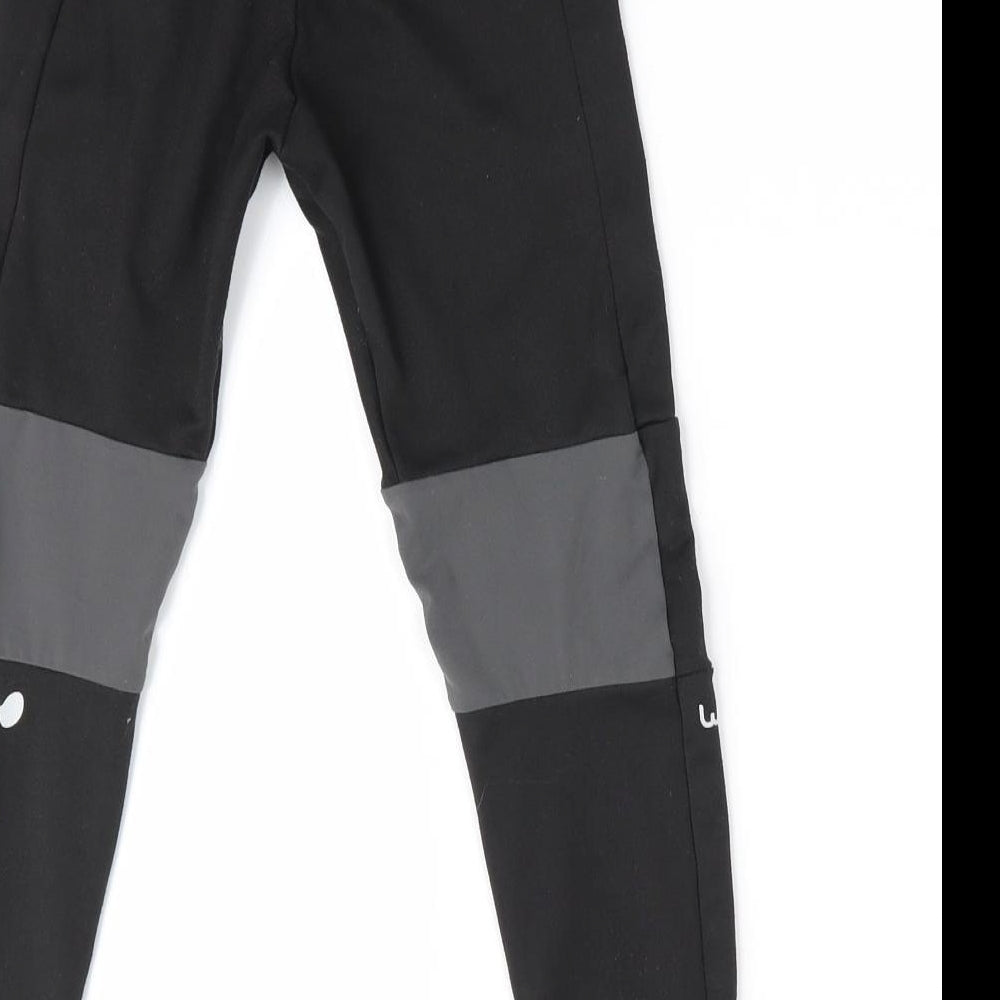 DECATHLON Boys Black   Jegging Trousers Size 6 Years