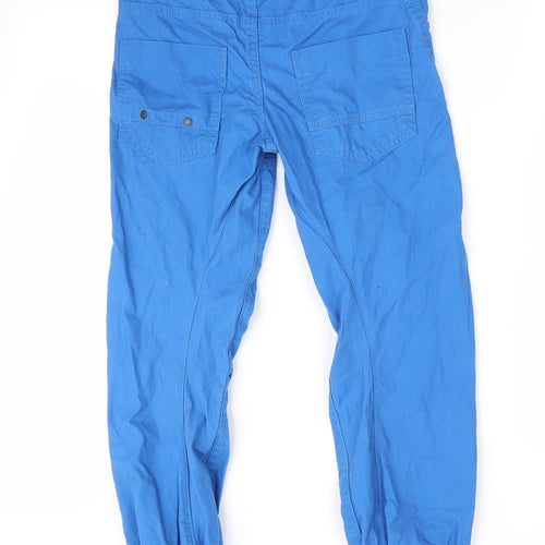 Marks and Spencer Boys Blue   Cargo Trousers Size 9-10 Years - Elastic back