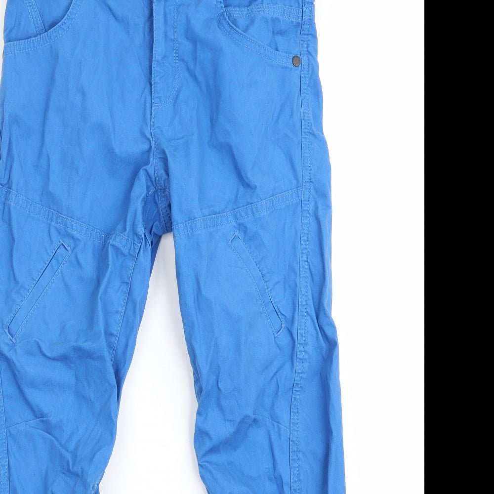 Marks and Spencer Boys Blue   Cargo Trousers Size 9-10 Years - Elastic back