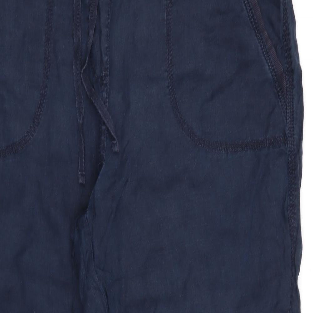 Marks and Spencer Womens Blue   Trousers  Size 16 L28 in - Wide Legged