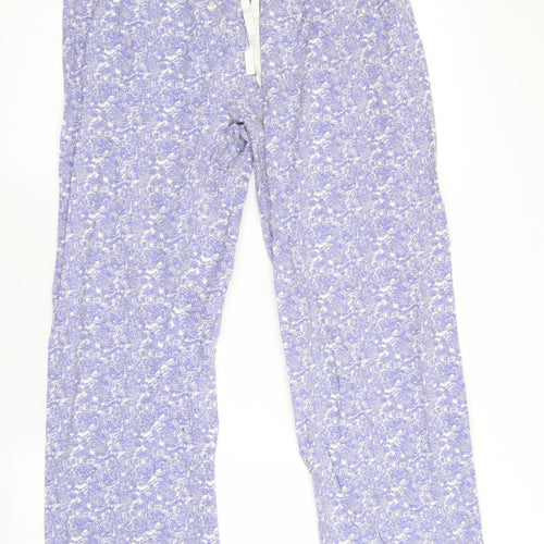 Love to Lounge Womens Purple Floral   Lounge Pants   - Elastic waist