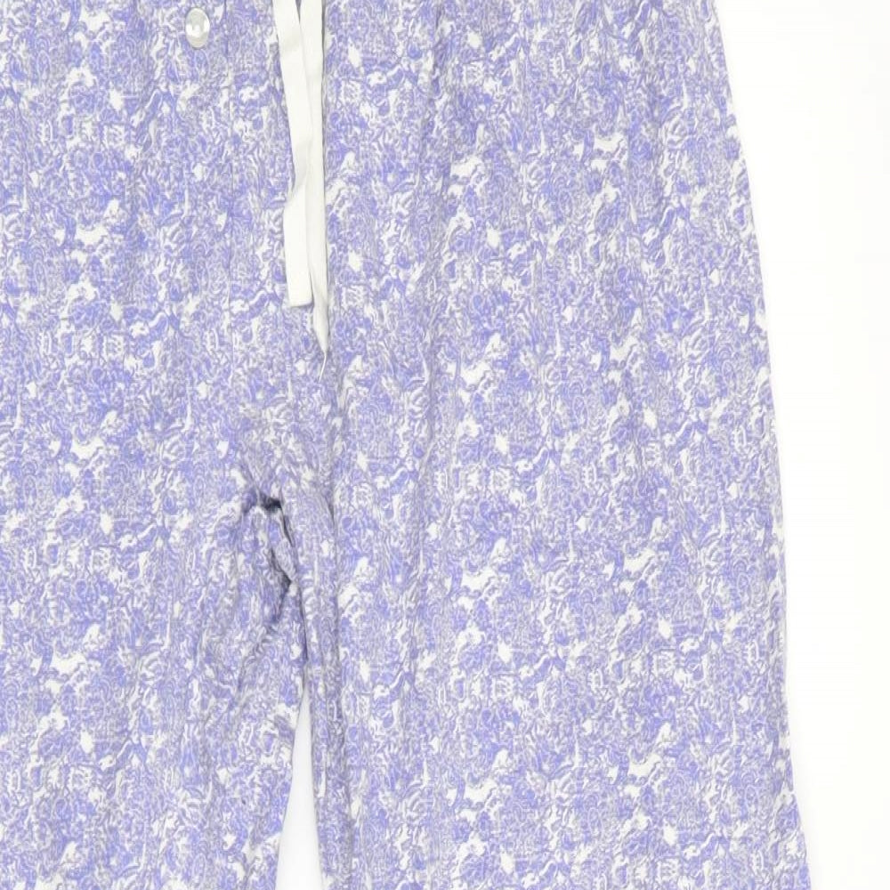 Love to Lounge Womens Purple Floral   Lounge Pants   - Elastic waist