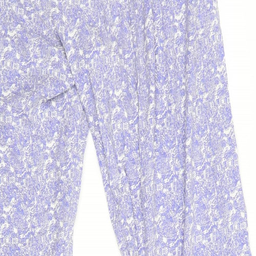 Love to Lounge Womens Purple Floral   Lounge Pants   - Elastic waist