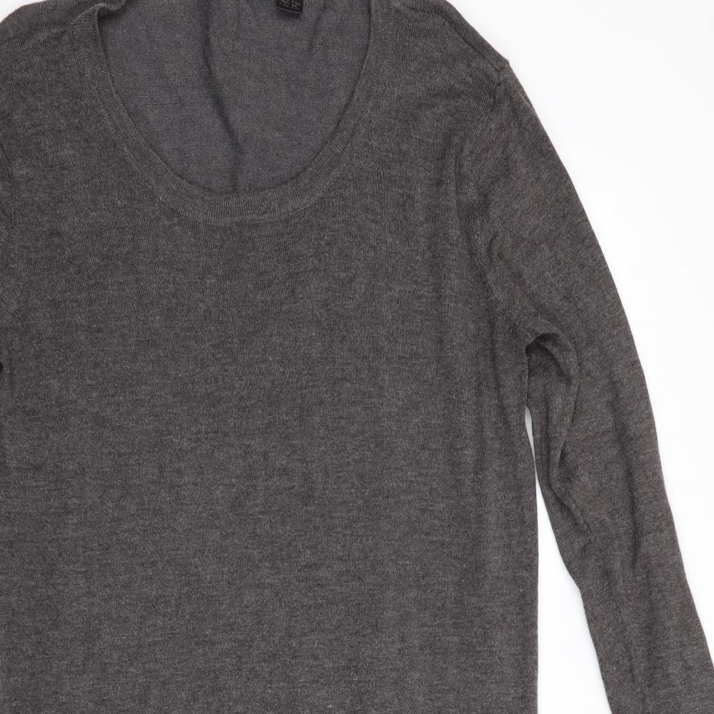 ESMARA Womens Grey   Jumper Dress  Size 14  - Zip Detail pockets
