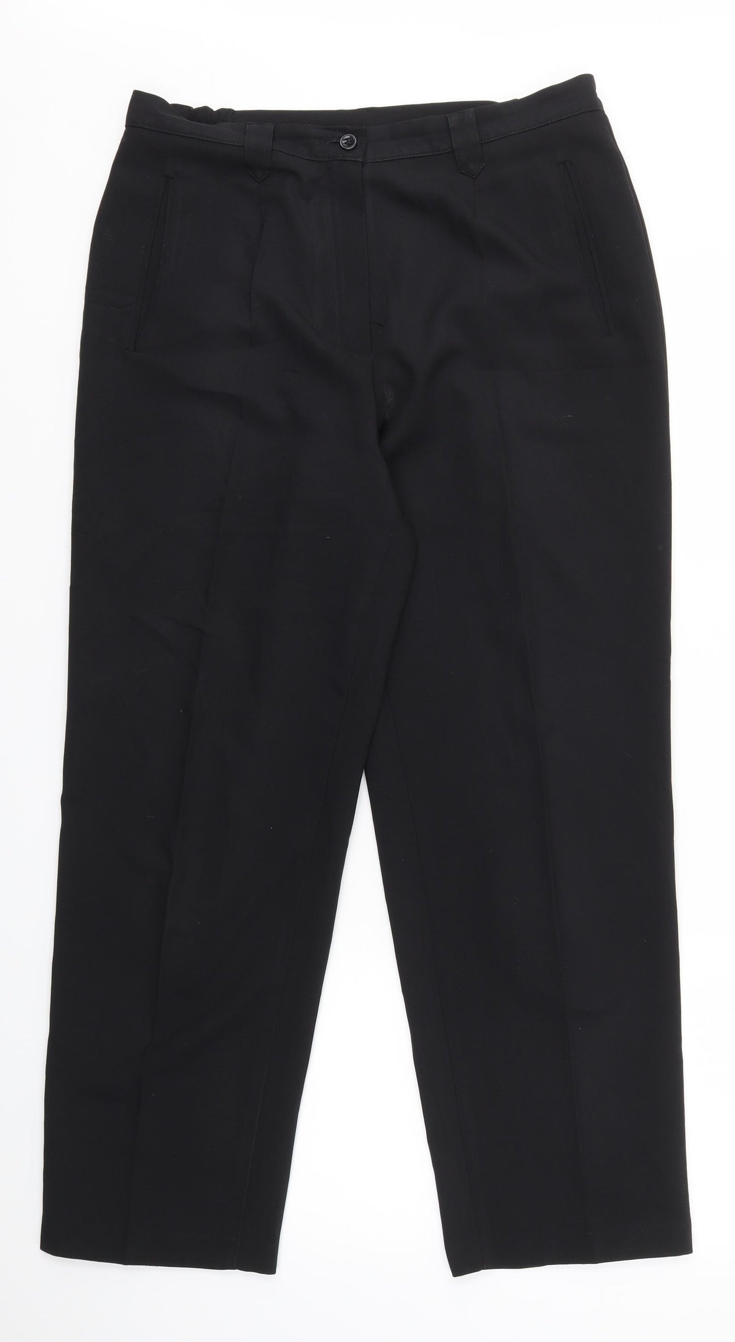 BHS Womens Black   Dress Pants Trousers Size 14 L29 in