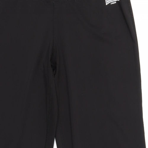 Londsdale Womens Black   Track Pants Trousers Size 14 L32 in