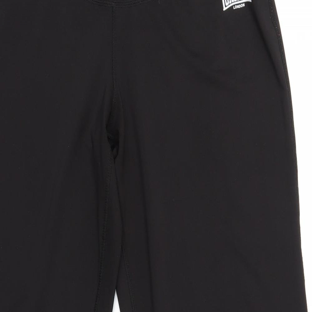 Londsdale Womens Black   Track Pants Trousers Size 14 L32 in