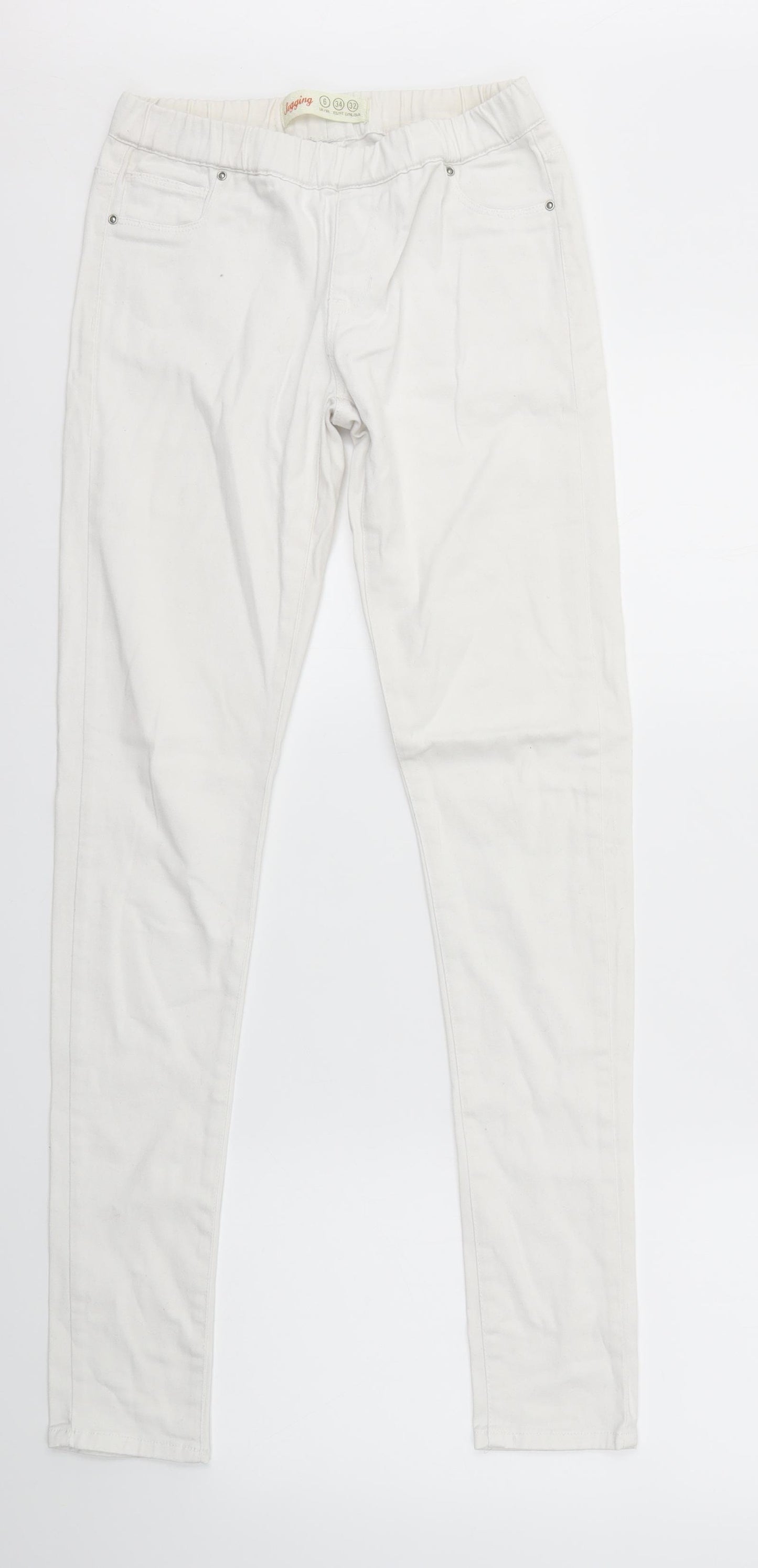 Primark Womens White   Jegging Jeans Size 6 L30 in