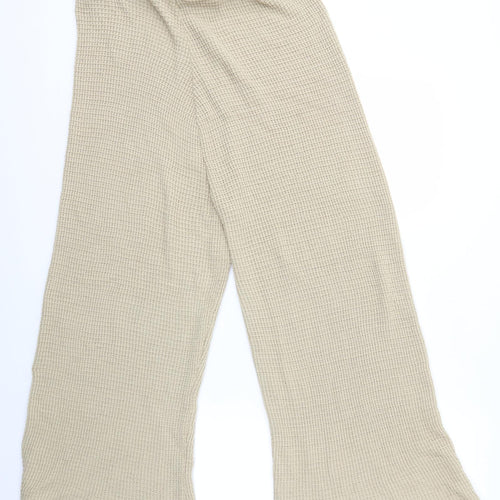 Preworn Womens Beige  Knit Trousers  Size 16 L24 in