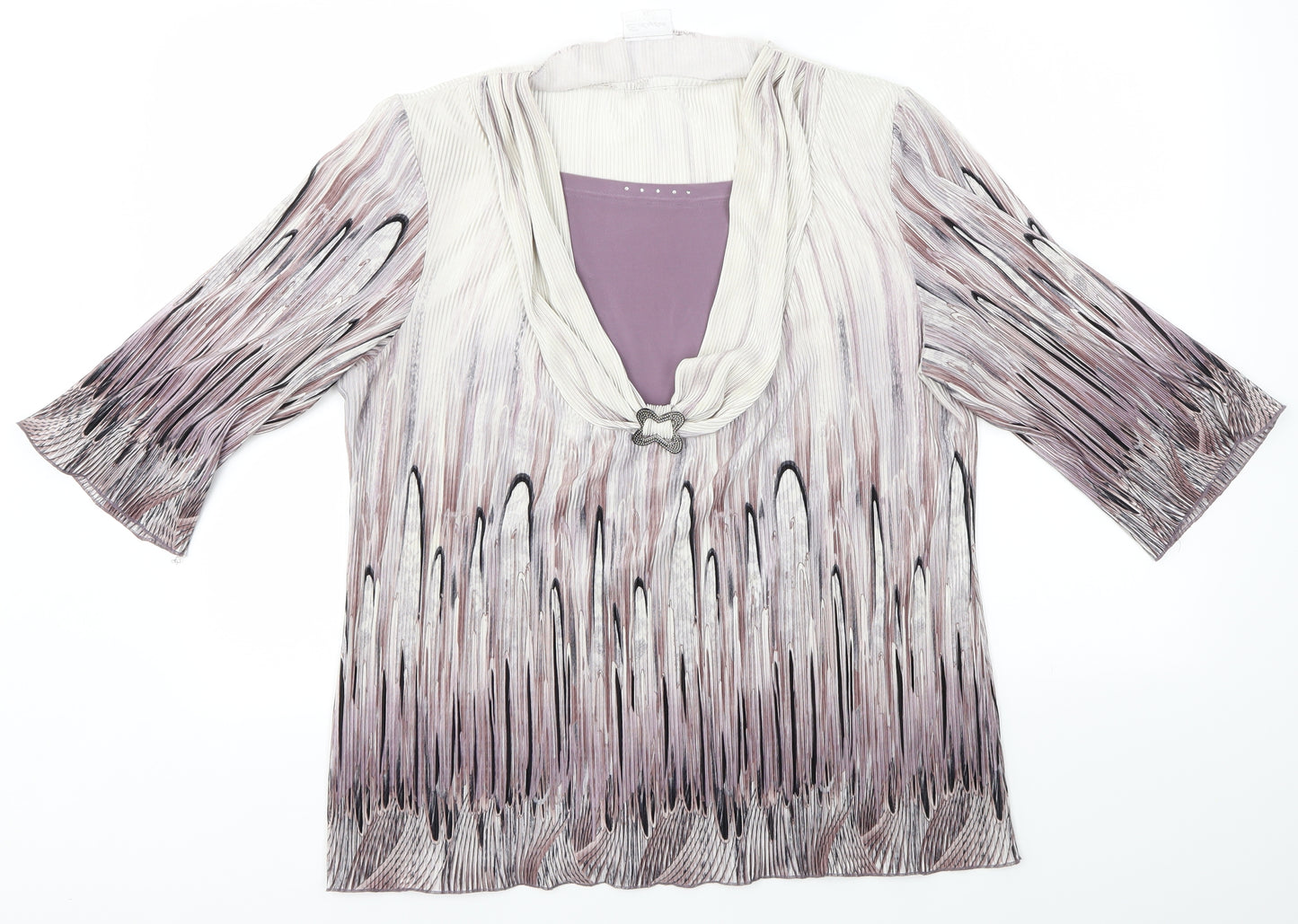 EDYTA Womens Multicoloured   Basic Blouse Size XL