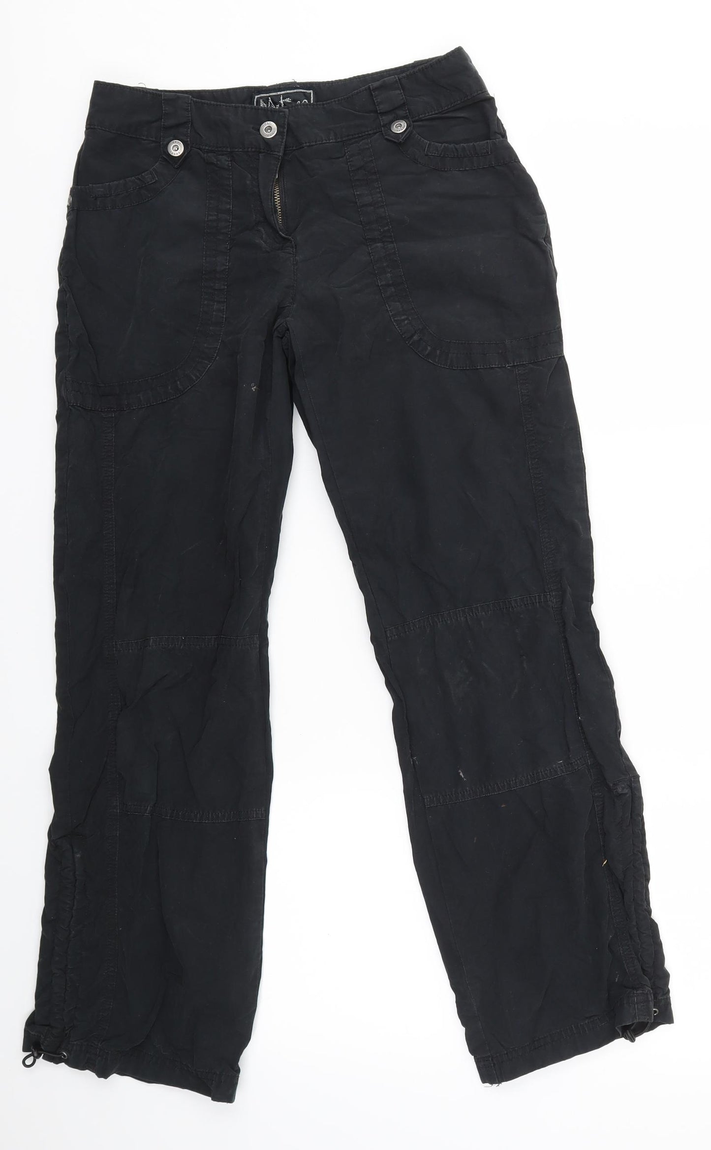 next jeans Womens Black   Trousers  Size 8 L29 in