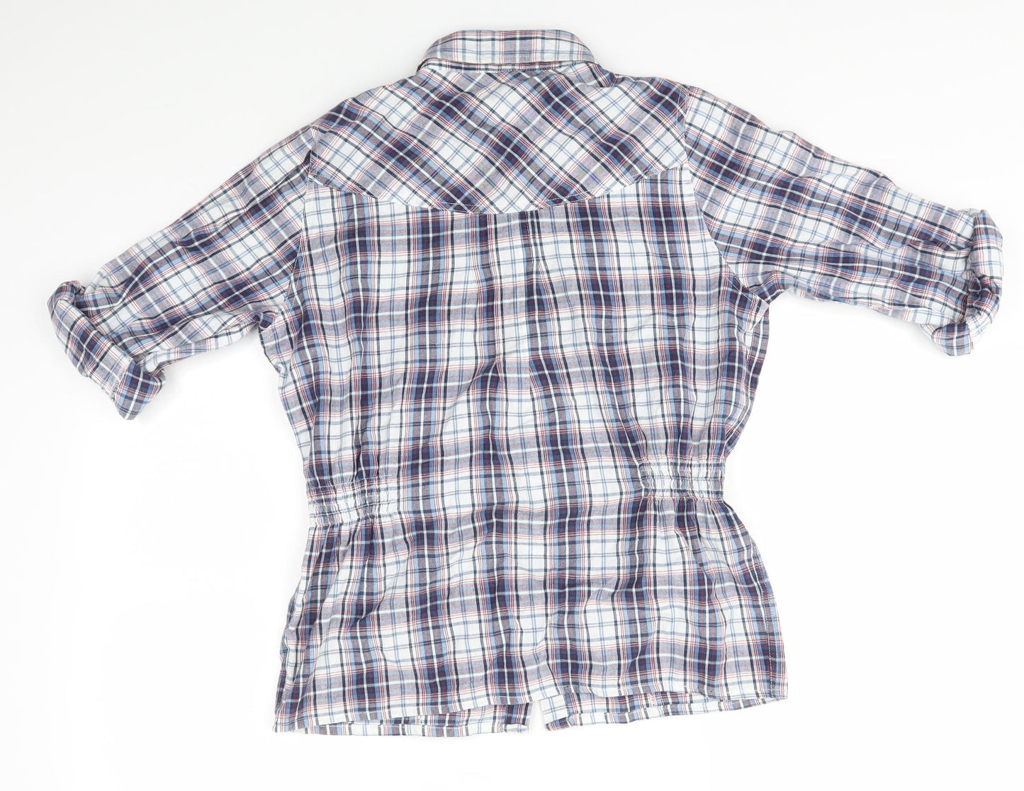 Dorothy Perkins Womens Multicoloured Check  Basic Button-Up Size 10