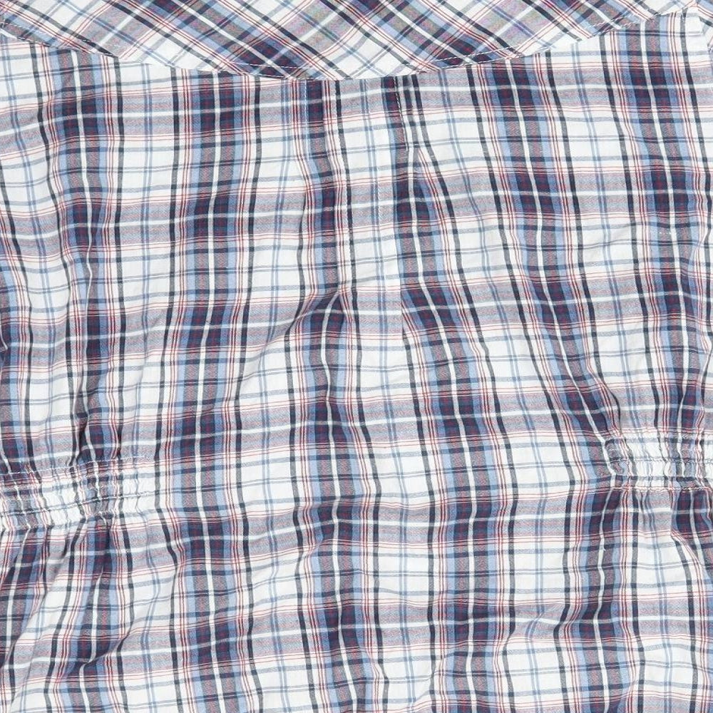 Dorothy Perkins Womens Multicoloured Check  Basic Button-Up Size 10