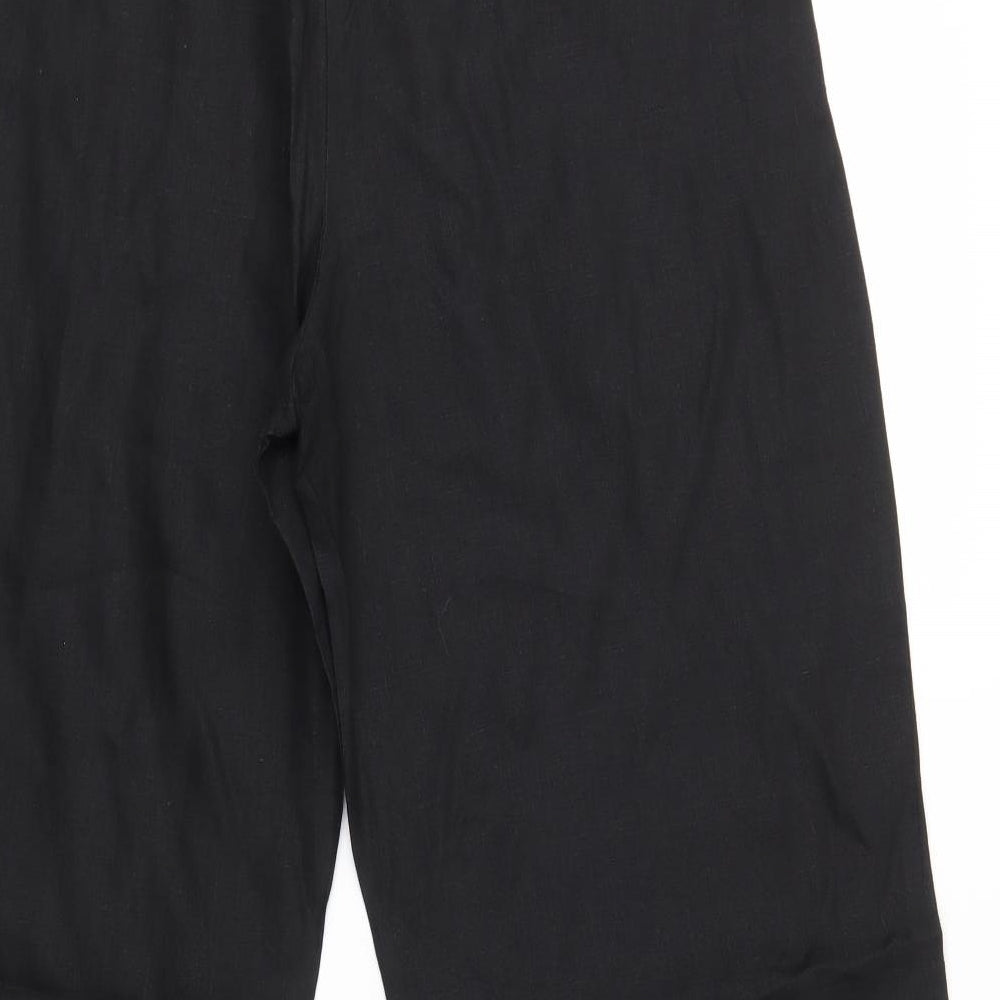 MARKS & SPENCERS Womens Black   Trousers  Size 14 L26 in