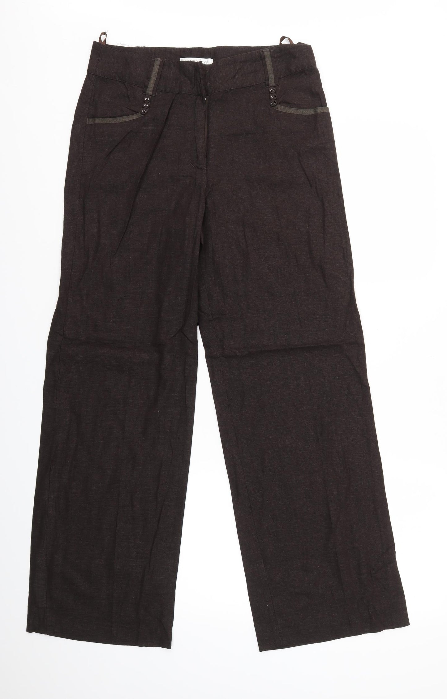 Just Elegance Womens Brown   Trousers  Size 12 L30 in