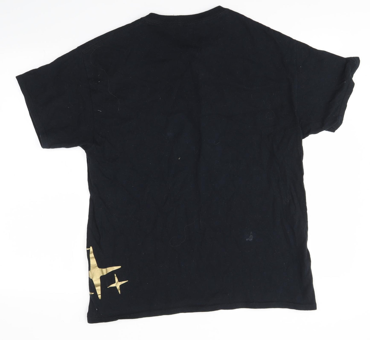 Gildan Mens Black    T-Shirt Size L  - SHOP'N'SHINE