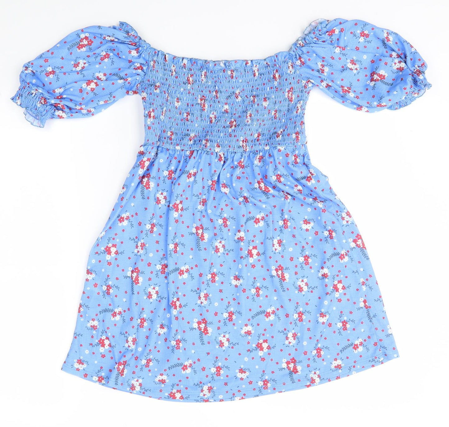 ASOS Womens Blue Floral  A-Line  Size 6