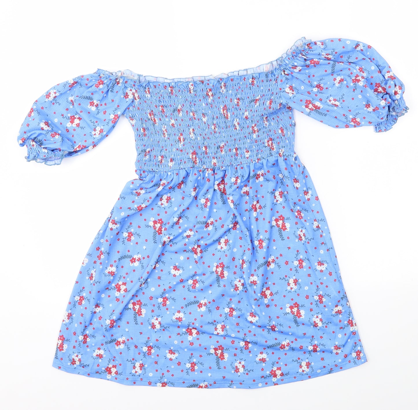 ASOS Womens Blue Floral  A-Line  Size 6