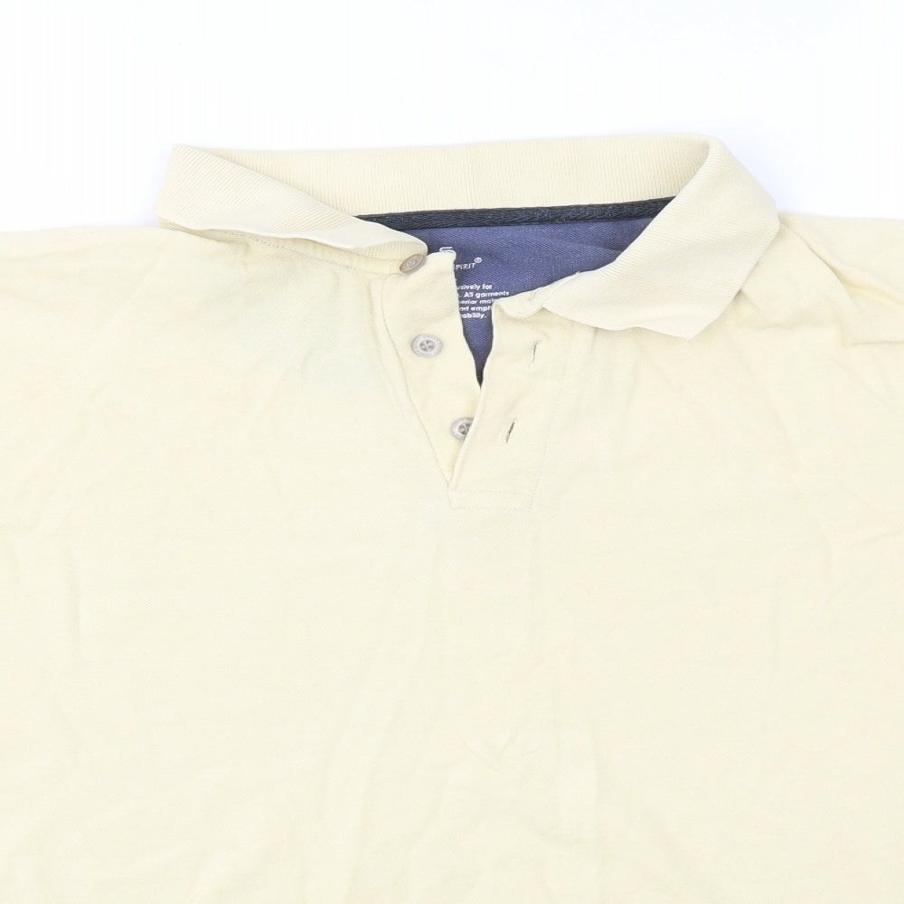 UrbanSpirit Mens Yellow    Polo Size 2XL
