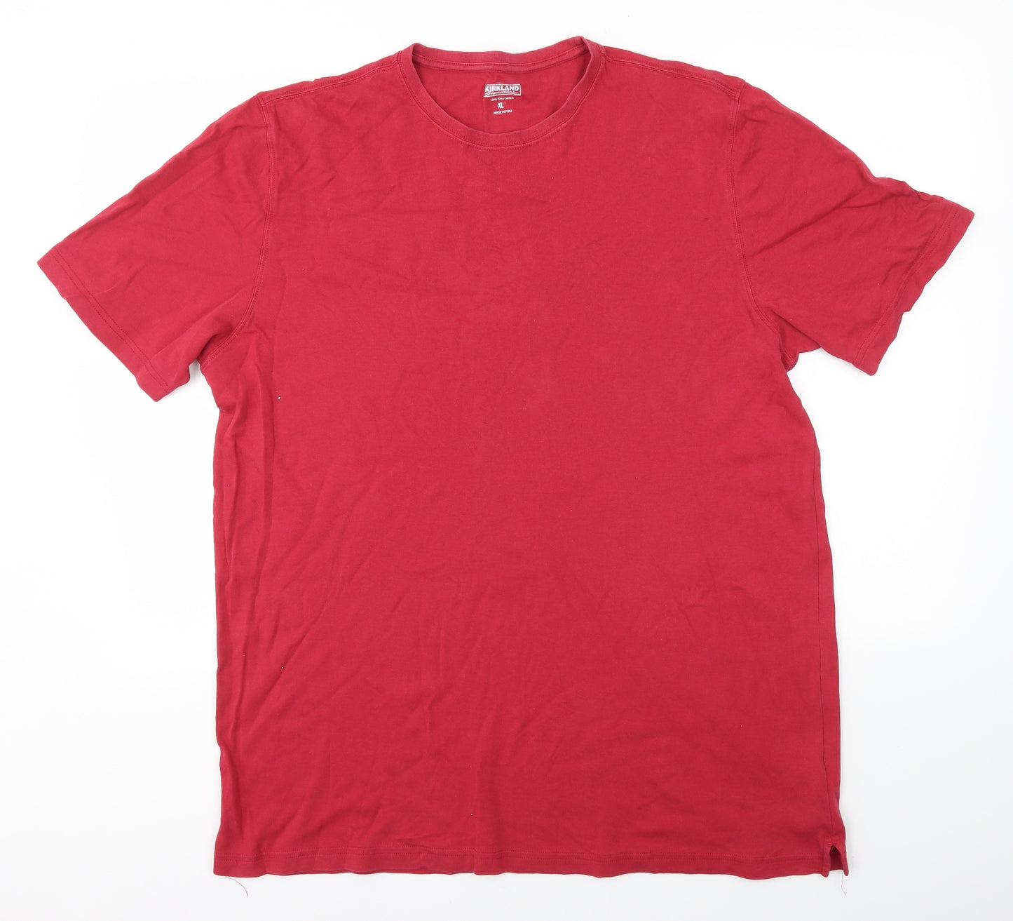 Kirkland Signature Mens Red    T-Shirt Size XL
