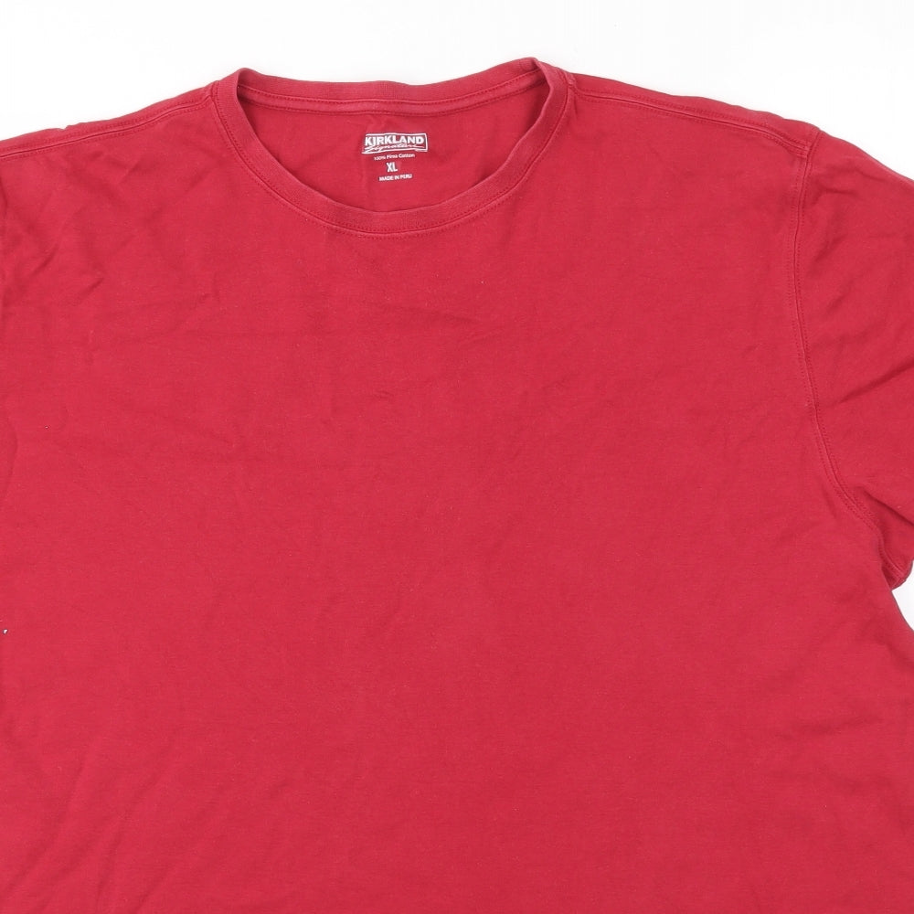 Kirkland Signature Mens Red    T-Shirt Size XL