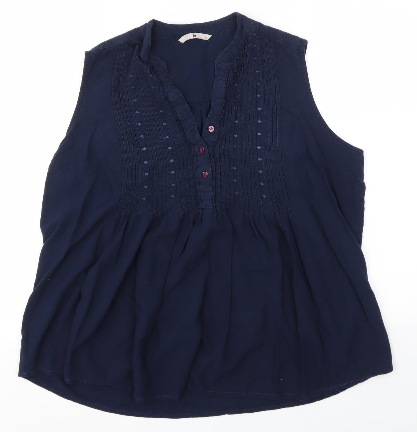TU Womens Blue   Basic Tank Size 16