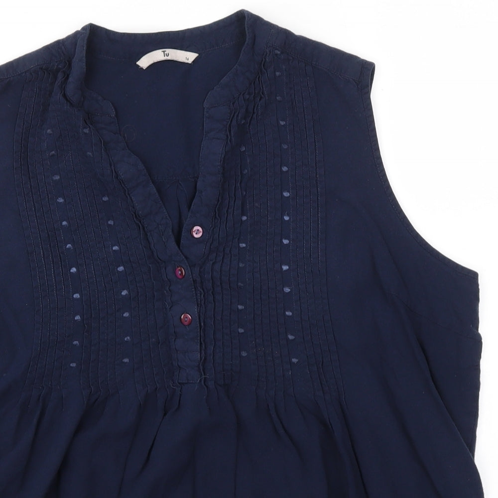 TU Womens Blue   Basic Tank Size 16