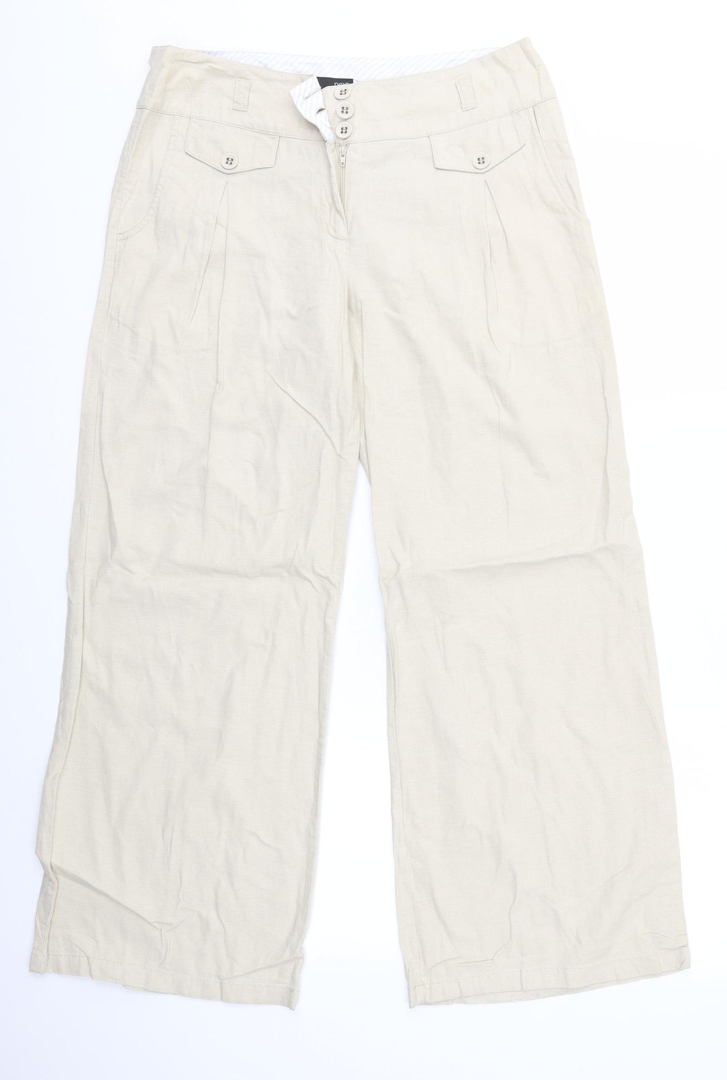 Next Petite Womens Beige   Trousers  Size 12 L28 in
