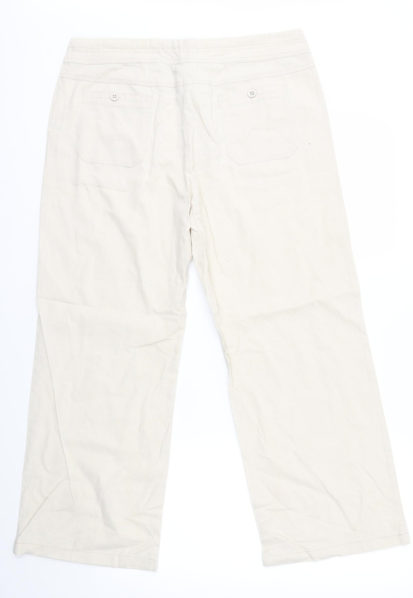 TU Womens Beige   Trousers  Size 14 L26 in - Short