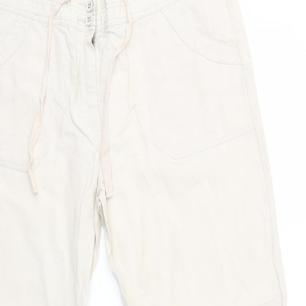 TU Womens Beige   Trousers  Size 14 L26 in - Short