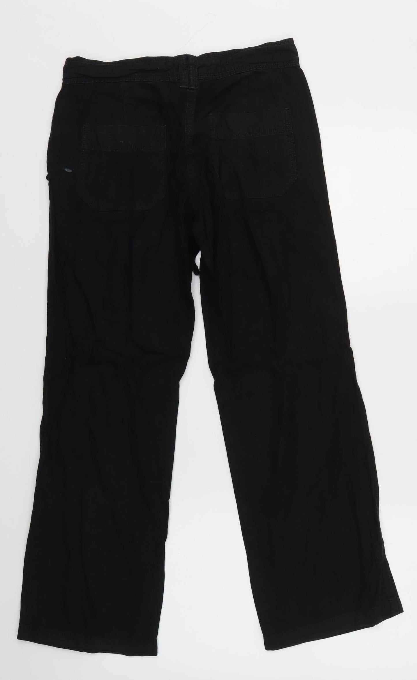 NEXT Womens Black   Trousers  Size 6 L27 in