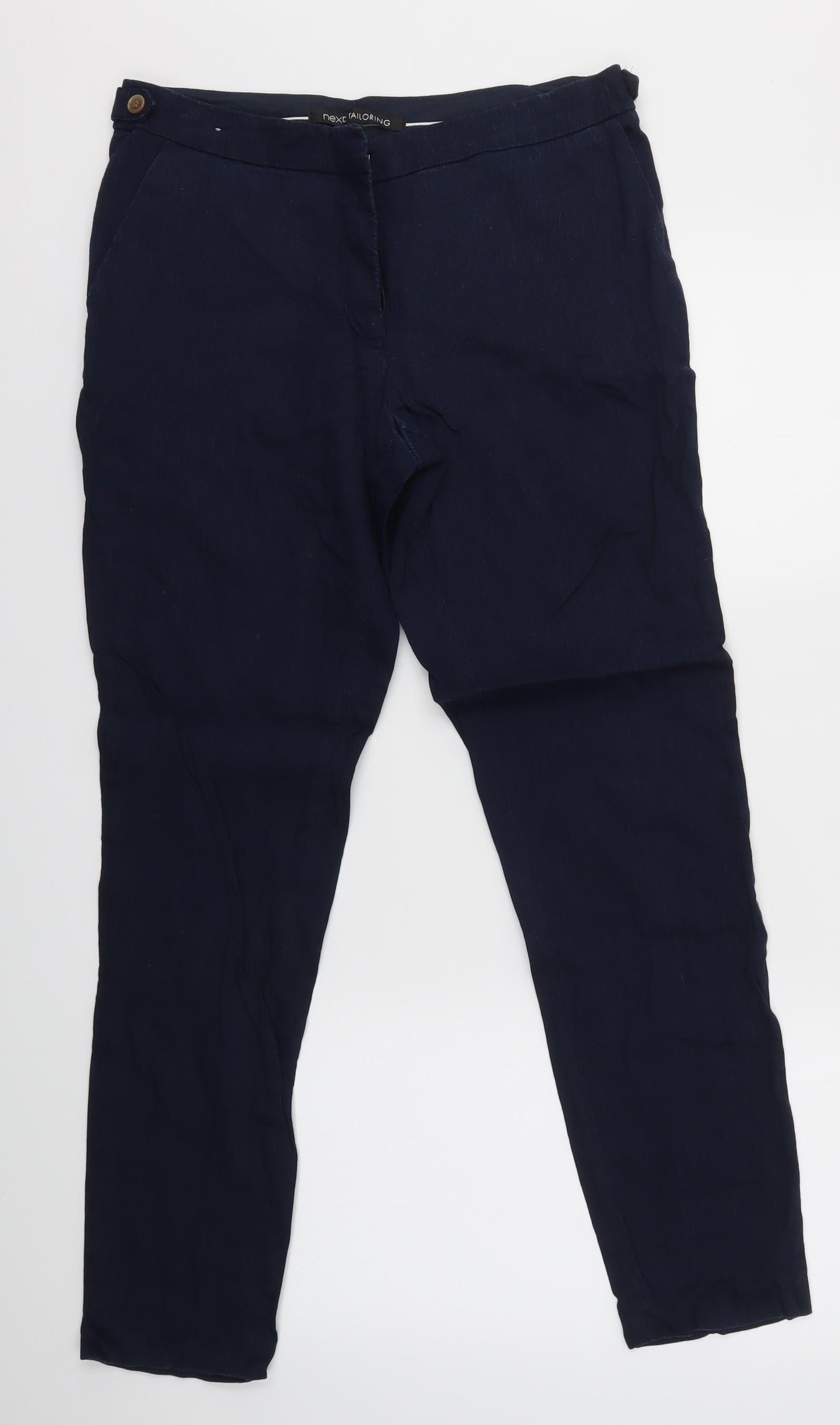 Next Tailoring Womens Blue   Trousers  Size 10 L29 in