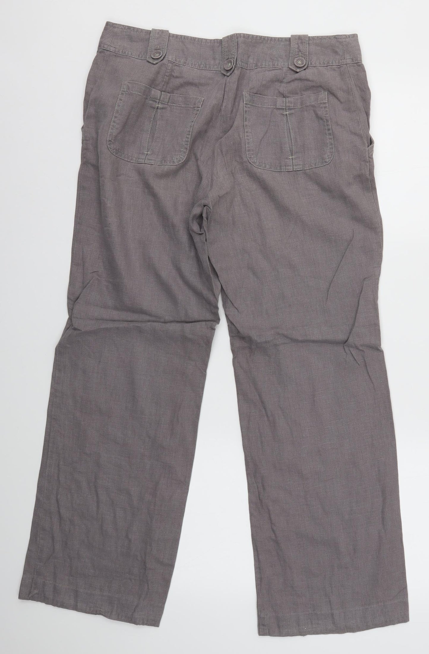 John Lewis Womens Grey   Trousers  Size 10 L28 in