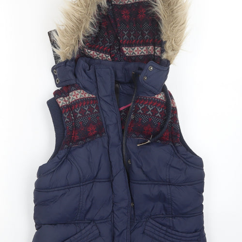 hudson & rose Womens Blue   Gilet Coat Size 8