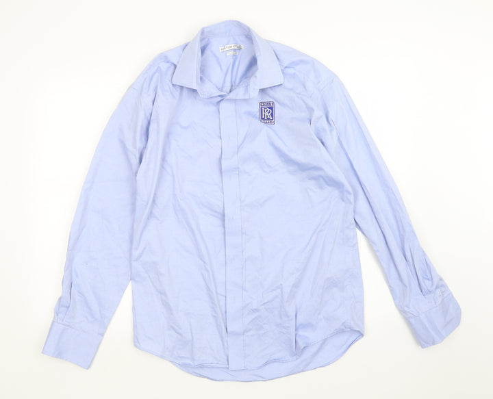 Kustom Kit Mens Blue Dress Shirt Size M
