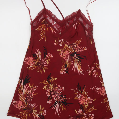 Autograph Womens Red Floral   Dress Size 12