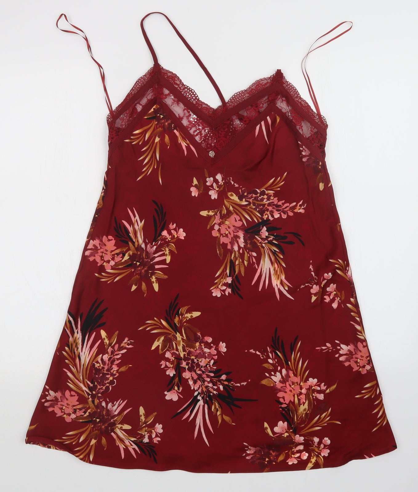 Autograph Womens Red Floral   Dress Size 12