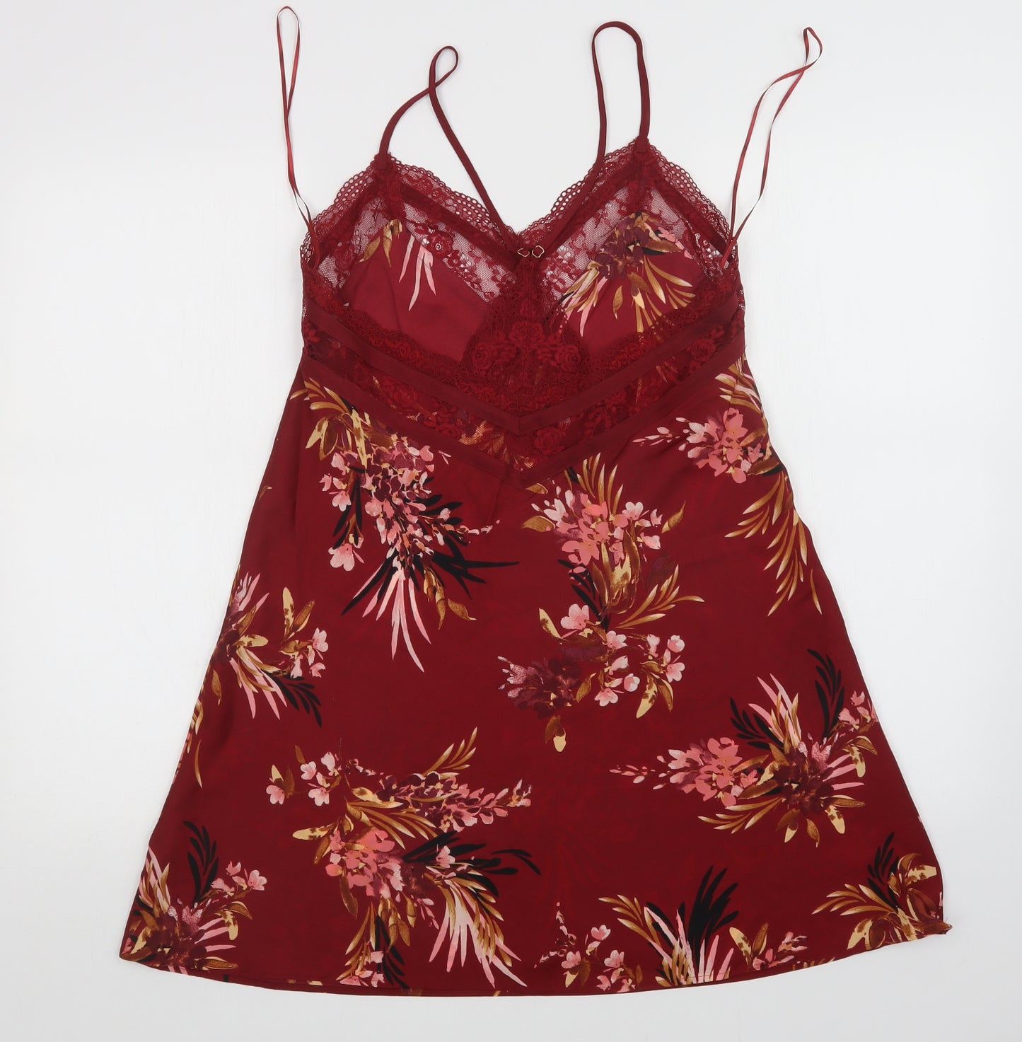 Autograph Womens Red Floral   Dress Size 12